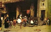 Arab or Arabic people and life. Orientalism oil paintings  455 unknow artist